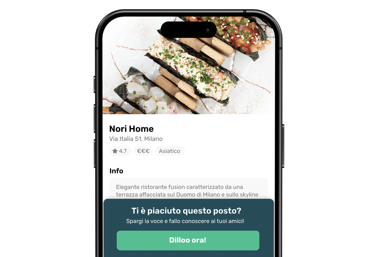 Schermata invio consiglio